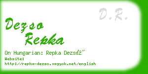 dezso repka business card